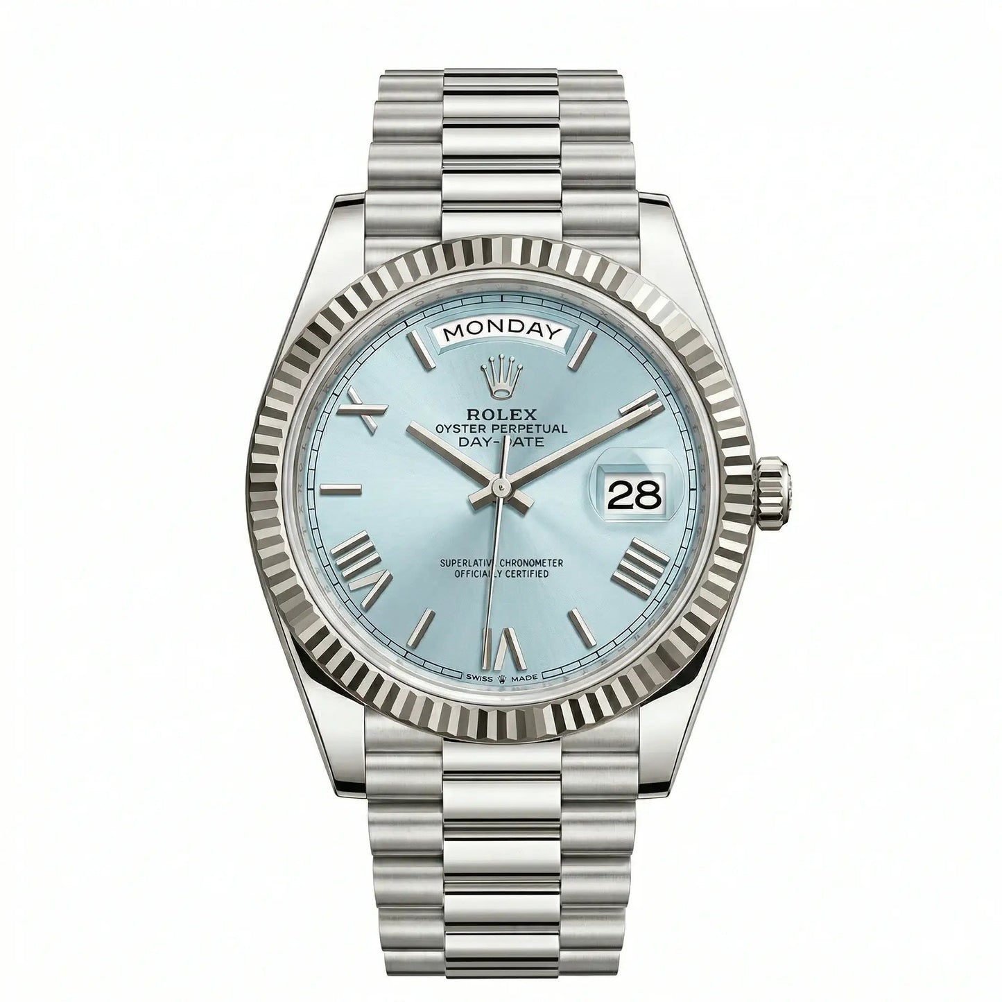 Rolex Day-Date 228236 Platinum Ice Blue