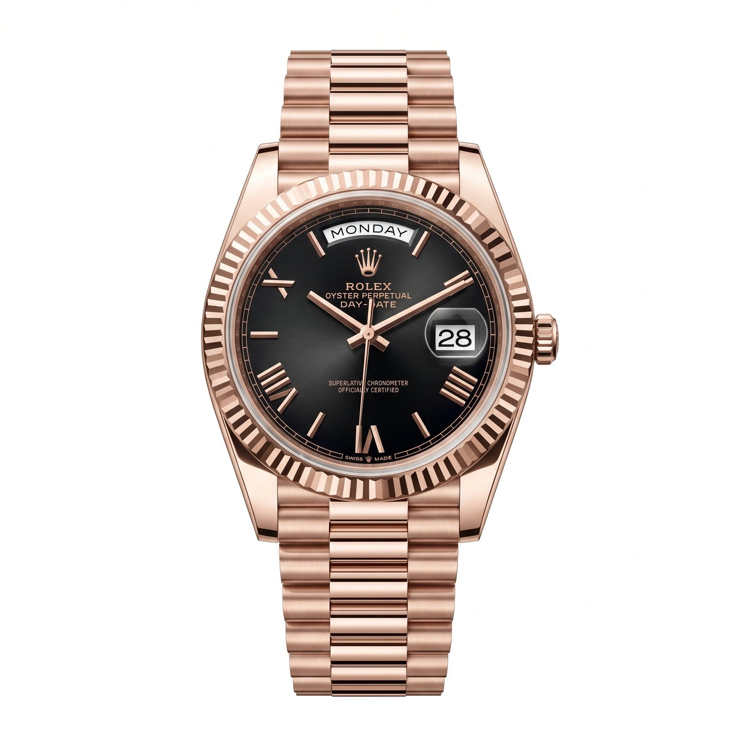 Rolex Day-Date 40 228235 Everose Gold "Black" President