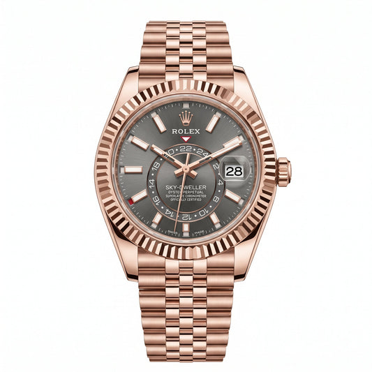 Rolex Sky-Dweller 326935 Everose Gold "Grey Dial" Jubilee