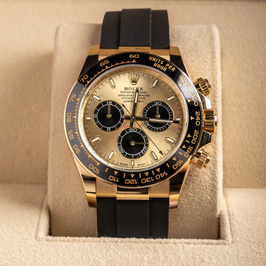 Rolex Daytona 126518LN Yellow Gold "Pikachu" Oysterflex full